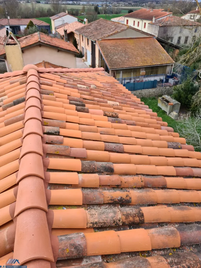 Artisan charpentier couvreur couverture toit dessus